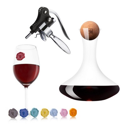 Vacu Vin Glass Wine Decanter Bundle