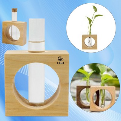 Elegant Glass Cylinder Planter