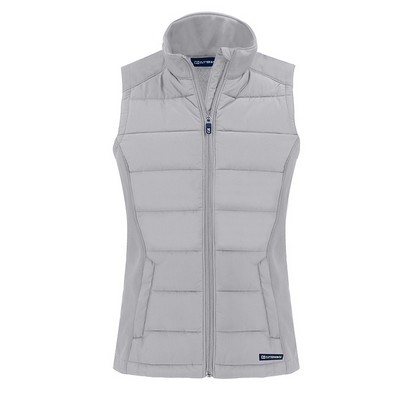 Cutter & Buck Ladies Eco Softshell Recycled Full Zip Vest