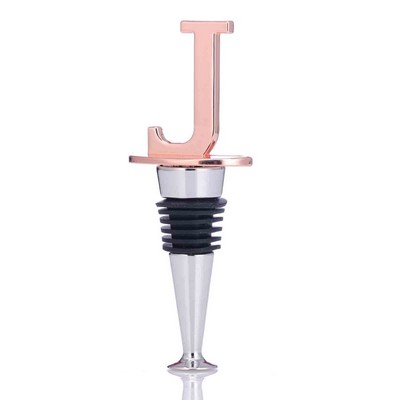 Metal Letter J Shape Reusable Wine Bottle Stoppers