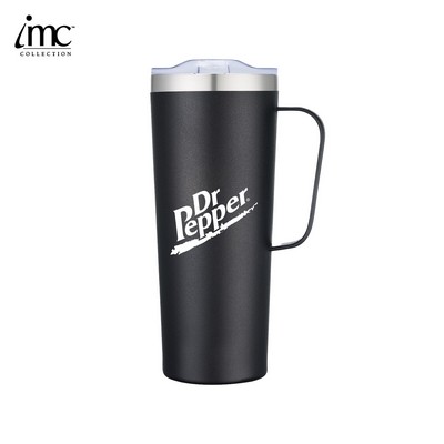 28 oz Stainless Steel Double-Walled Tall Mug w/ Slide Lid Screen