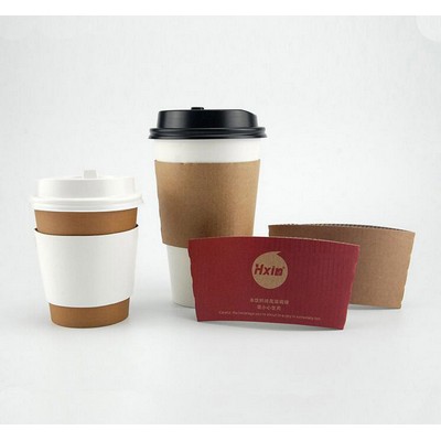 Kraft Paper Coffee Cup Sleeve Disposable Insulated Cup Cover