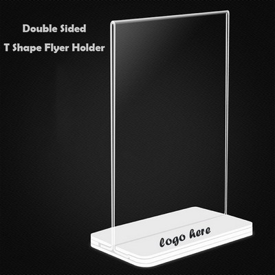 4" X 8" Clear Acrylic Sign Holder