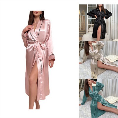 Satin Silk Long Robes