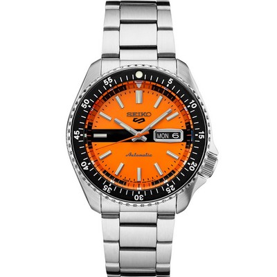 Seiko 5 Sports SS Automatic Orange Dial SE Watch