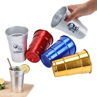 16 oz Aluminum Beverage Tumbler Stadium Cup