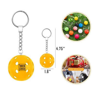 Pickleball Ball Keychain