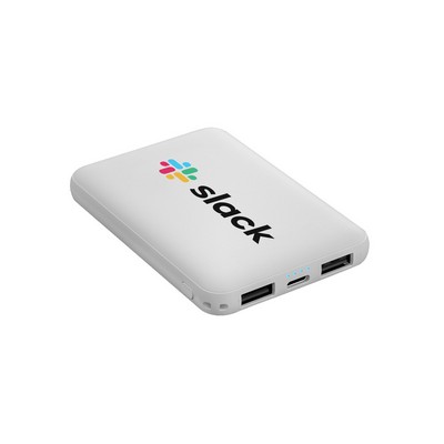 5000mAh Pocket Power Bank with Type-C and Dual USB Ports