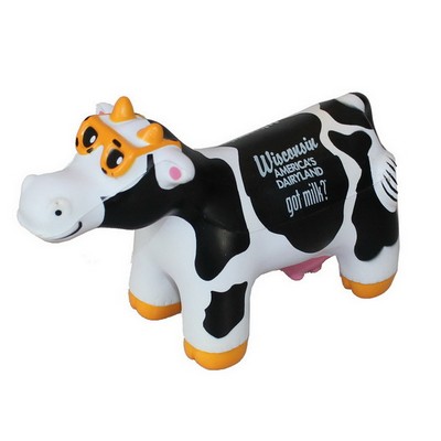 Foam Cows with Glasses Shaped Stress Ball with Customized Logo