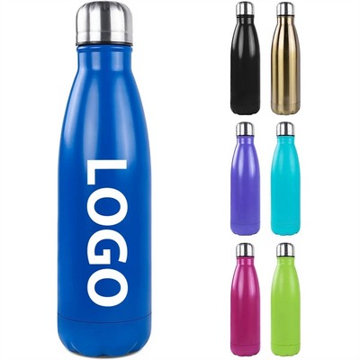 17 oz Double Wall Insulated Cola Bottle w/ Custom Imprint