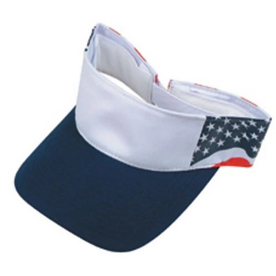 Nissun U.S.A Cotton Flag Visor