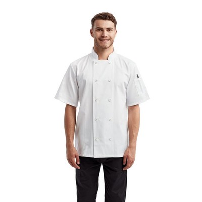 Artisan Collection By Reprime Unisex Short-Sleeve Recycled Chef's Coat