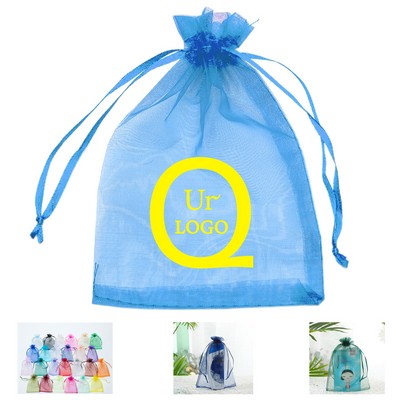 6.29 X 8.66 Inch Organza Candy Drawstring Bag