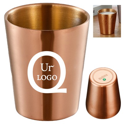 5.75 Oz Rose Gold Stainless Steel Cup