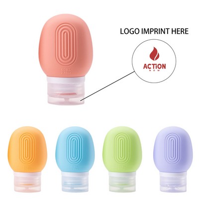 2.1 OZ Silicone Travel Shampoo Bottles