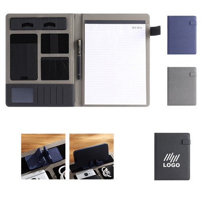 Business Portfolio Notebook With Phone Stand Holder