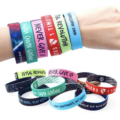 3/4" Sublimation Elastic Fabric Woven Wristband