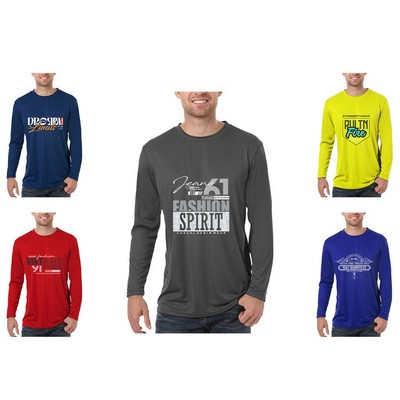 Adult Long Sleeve Solid Wicking Tees 3.8 oz