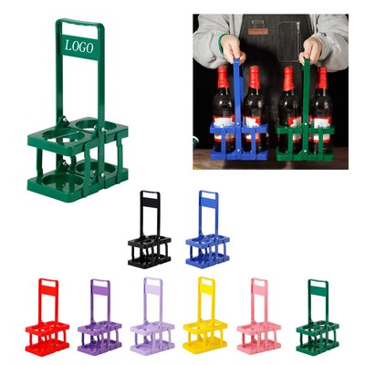 Small Two-Bottle Plastic Folding Wine Rack