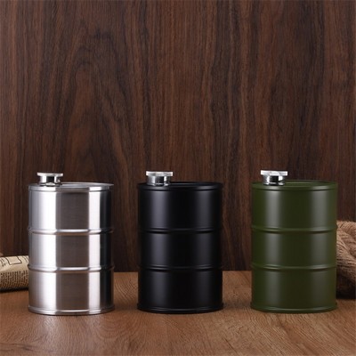 Large Capacity 26oz Oil Drum Shaped Stainless Steel Tumblers