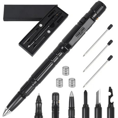 Multi Functional Military Tactical Pen with Flashlight & Opener