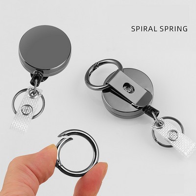 Zinc Alloy Retractable Badge Reel