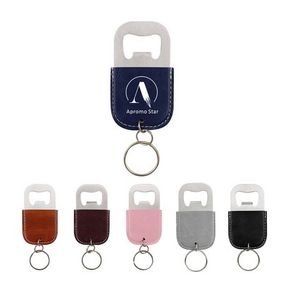 Leather Stainless Steel Bottle Opener