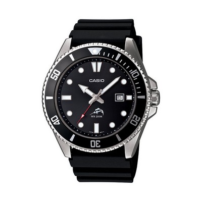 Casio Analog Sports Dive Watch Black Resin Band