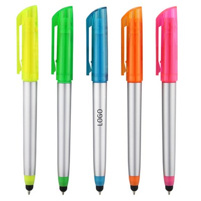 Dual-Function Highlighter Writing Pen