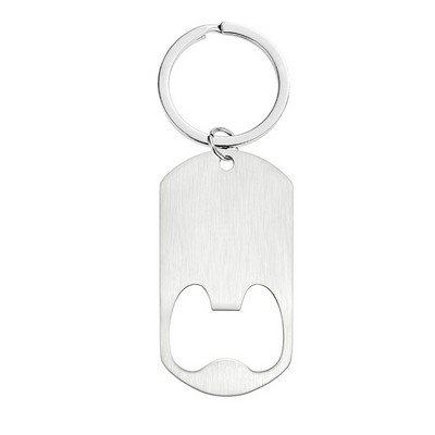 Oval-Shaped Bottle Opener Keychain