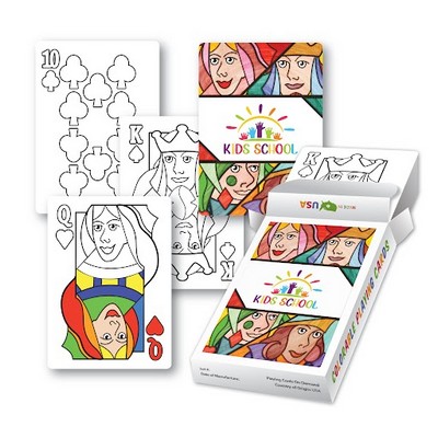 Colorable Playing Card Deck