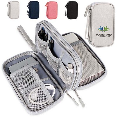 Two Layers Electronics Organizer Bag