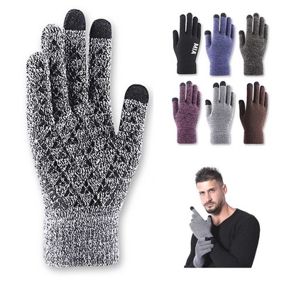 Warm Knitted Touchscreen Gloves