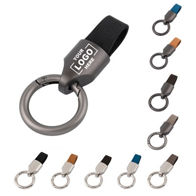 Leather Car Key Holder Keychain