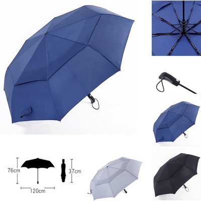 Auto-Open Umbrella-Double Canopy Umbrella-Vented Golf Umbrella