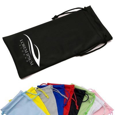 Microfiber Drawstring Eyeglass Pouch