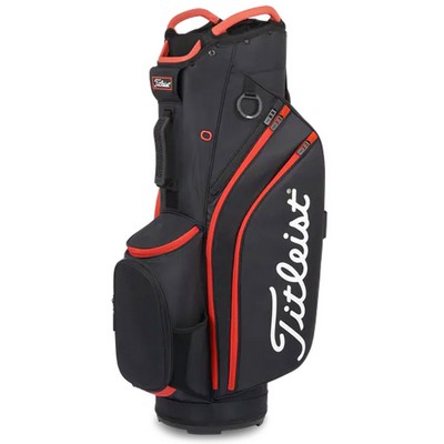 Titleist Cart 14 Cart Bag - Black/Black/Red