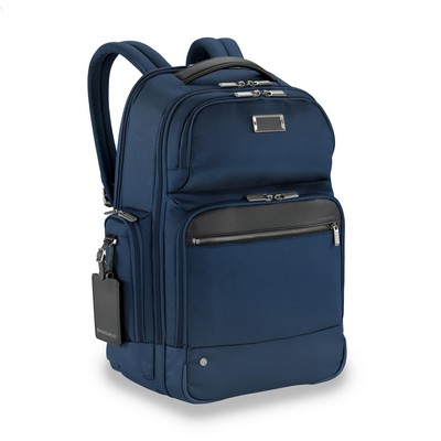 Briggs & Riley @Work Large Cargo Backpack - Navy W/Black Trim