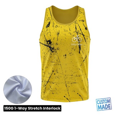 Unisex and Kids' Sublimation Classic Tank Top - 1-Way Stretch Performance Interlock