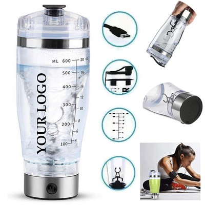 20oz Portable Automatic Vortex Mixer Cup Leakproof Protein Mix Bottle