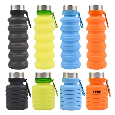 17Oz Collapsible Silicone Water Bottle