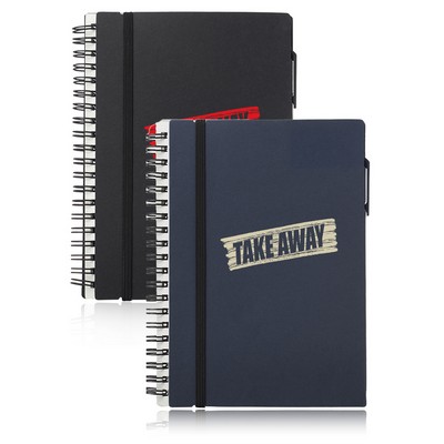 Spiral Notebooks with Elastic Closure