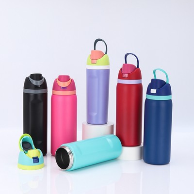 16 Oz. Leak Proof Spout Lid Water Bottle with Straw