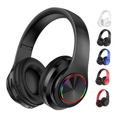 LED Lights Bluetooth Headphone