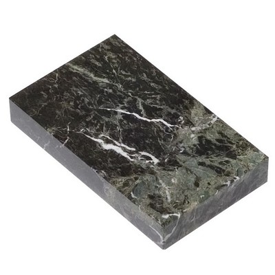 Jade Leaf Green Rectangular Marble Base (8"x¾"x3")