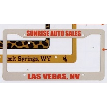 Premium License Plate Frame (Silk Screen Frame)