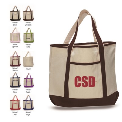 Qtees Large Canvas Deluxe Tote Bag