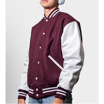 The JV Wool/Vinyl Varsity Jacket