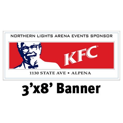 Full Color Banner 3'x8' - Vinyl