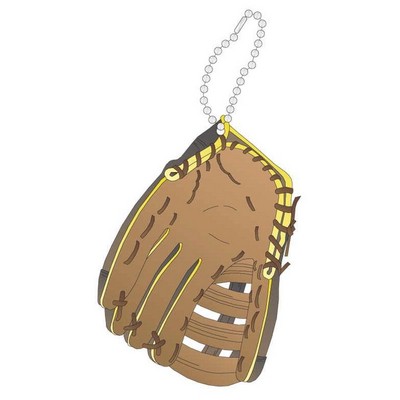 Baseball Glove Promotional Key Chain w/ Black Back (8 Square Inch)